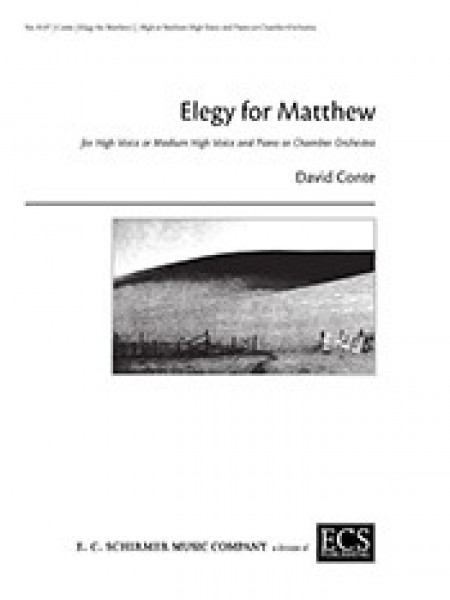 Elegy for Matthew Piano/Vocal Score