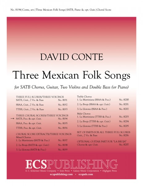 Three Mexican Folk Songs