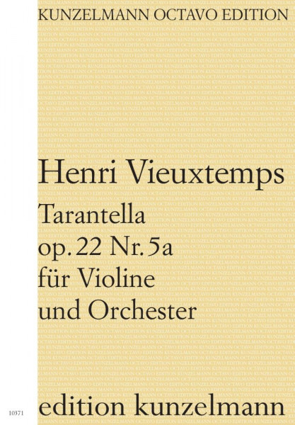Tarantella op. 22/5a, für Violine und Orchester
