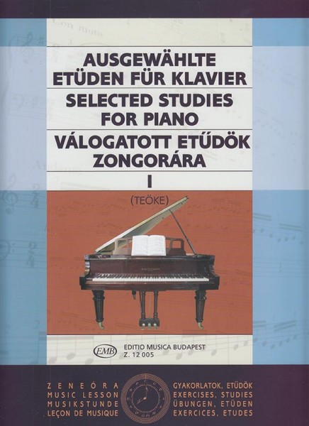 Ausgewählte Etüden I für Klavier für Klavier