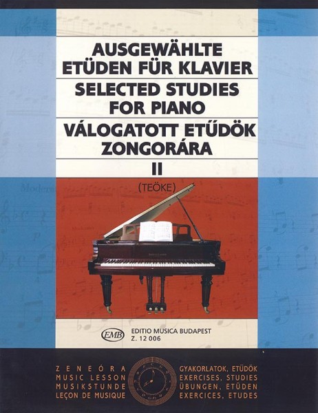 Ausgewählte Etüden II für Klavier für Klavier