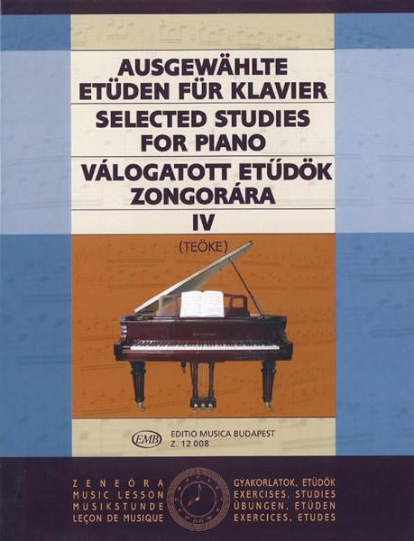 Ausgewählte Etüden IV für Klavier zongorára
