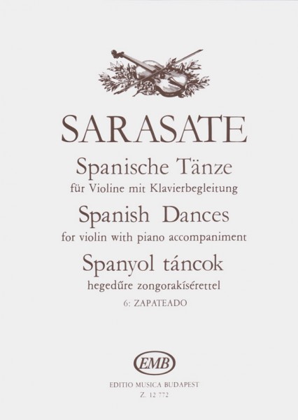Spanische Tänze für Violine mit Klavierbegleitung Zapateado