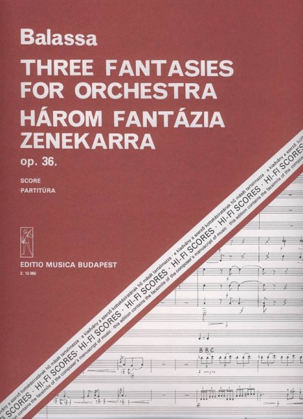 Drei Fantasien op. 36 für Orchester für Orchester