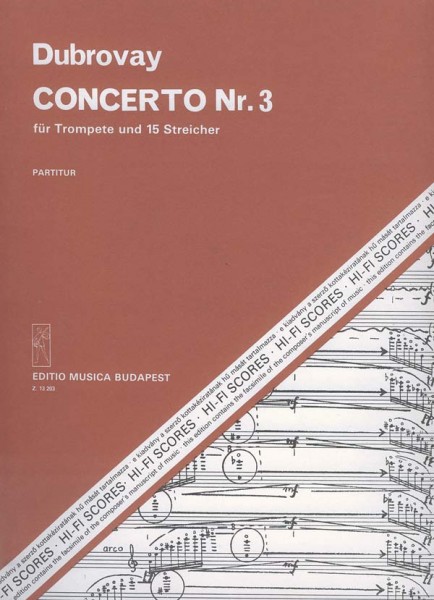 Concerto Nr. 3 für Trompete und 15 Streicher für Trompete und 15 Streicher
