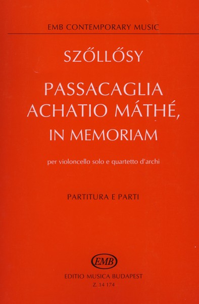 Passacaglia Achatio Mathe in memoriam in memoriam