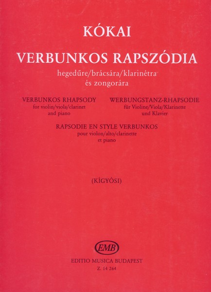 Werbungstanz-Rhapsodie für Violine-Viole-Klarine für Violine-Viole-Klarinette und Klavier