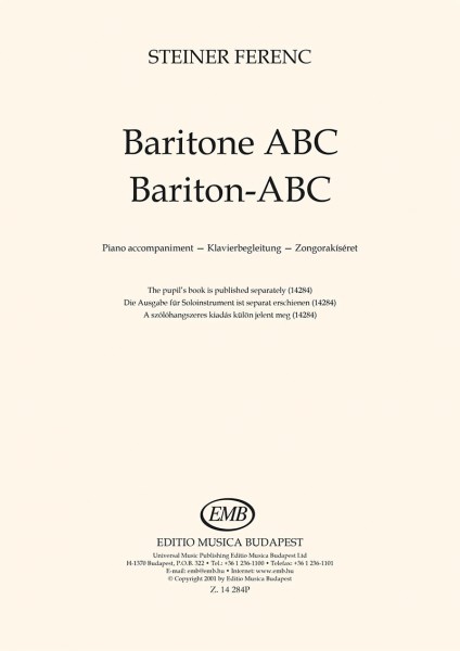 Baritone ABC Piano accompaniment