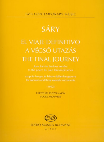 The final journey to the poem by Juan Ramon Jimene