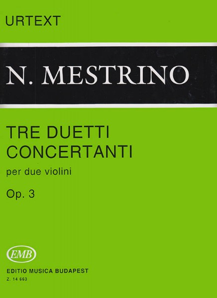 3 Duetti concertanti op 3