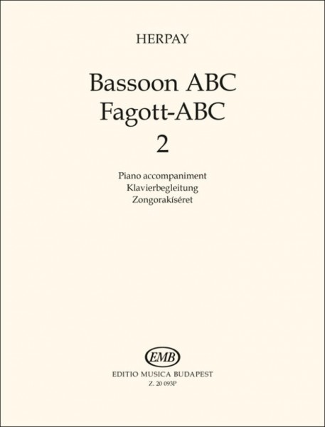 Bassoon ABC 2 Piano Accompaniment