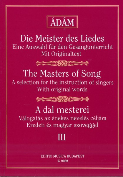 Die Meister des Liedes III Brahms,Cornelius,Franz Brahms,Cornelius,Franz,Schumann,Grieg,Balakirew,Borodin,Dargomyschkij,Cui,Rimskij-Korsakow