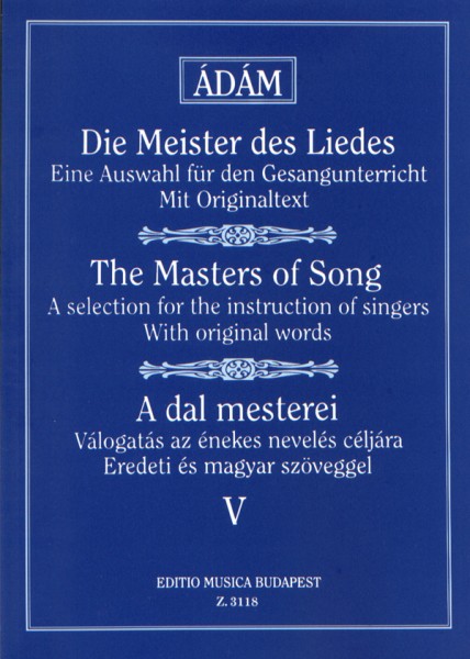 Die Meister des Liedes V Alte deutsche, italienis Alte deutsche, italienische, französische und englische Meister (mittlere Stimme)