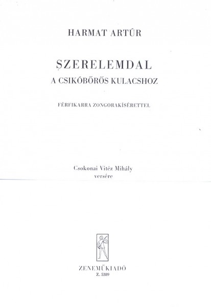 Szerelemdal a csikóbörös kulacshoz