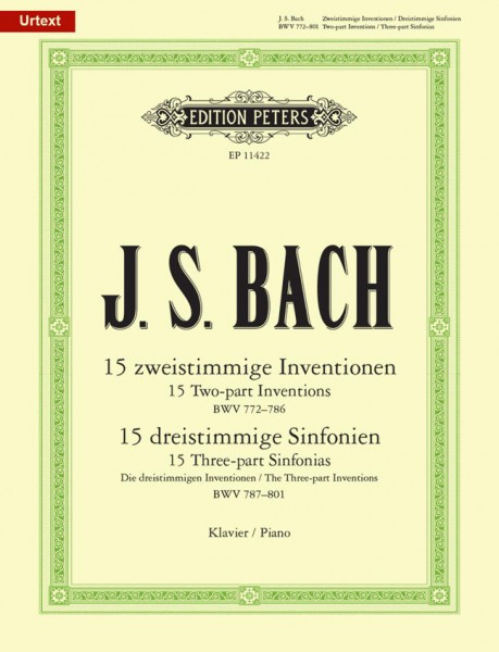 Inventions And Sinfonias New Urtext Edition