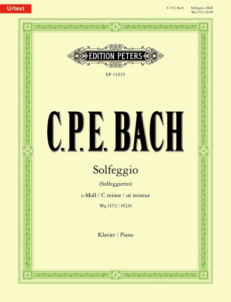 Solfeggio (Solfeggietto) Wq 117/2 / H220 c-Moll, C minor, ut mineur