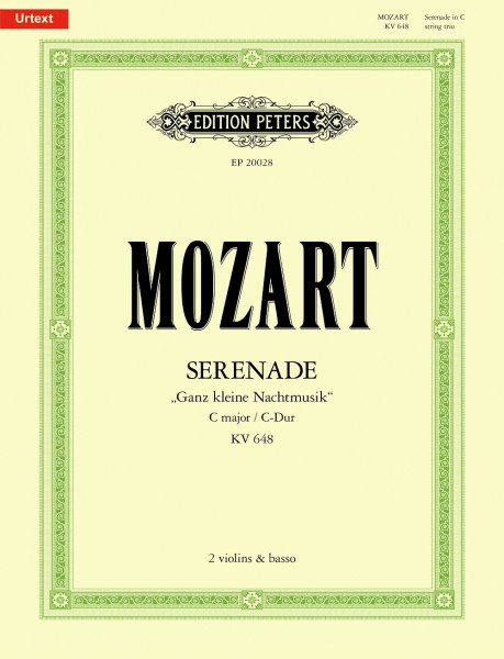 Serenade in C K648 'Ganz kleine Nachtmusik'
