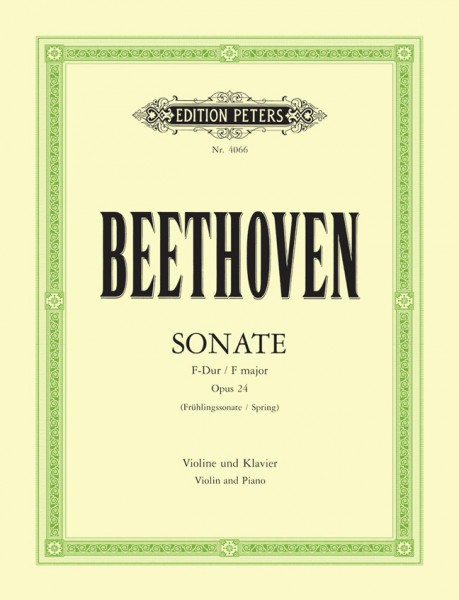 Sonata In F Op.24 'Spring'