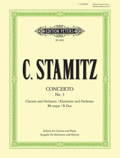 Klarinettenkonzert Nr.3 - Clarinet Concerto no. 3 in B-Dur / Bb Major