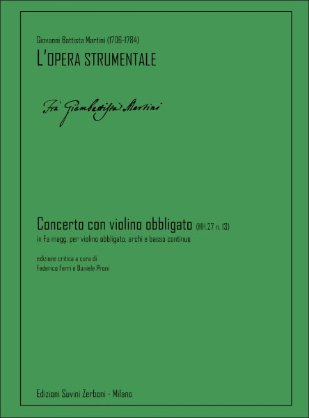 Concerto con violino obbligato (HH.27 n. 13) in Fa magg. per violino obbligato, archi e basso continuo