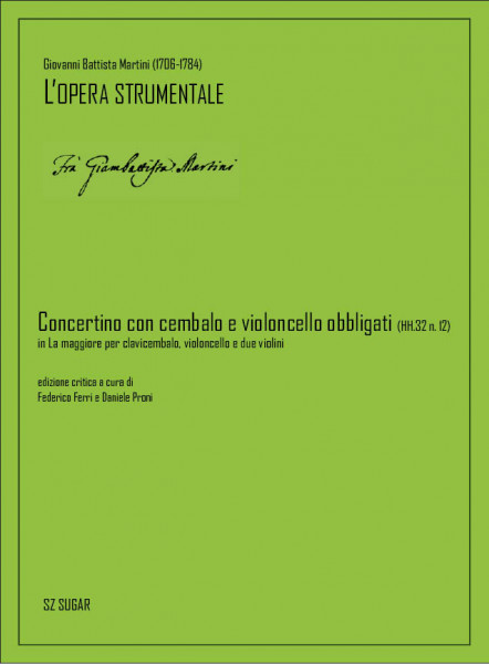 Concertino con cembalo e violoncello obbligati (HH.32 n. 12) in La maggiore per clavicembalo, violoncello e due violini