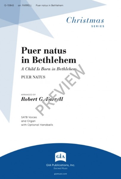 Puer natus in Bethlehem A Child Is Born in Bethlehem