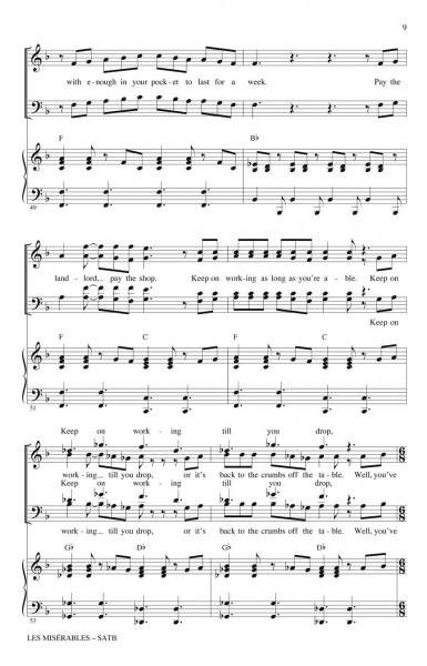 Les Misérables Choral Selections from the Movie