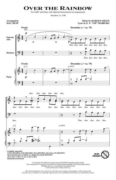 Over the Rainbow (from The Wizard of Oz)