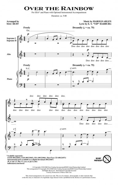 Over the Rainbow (from The Wizard of Oz)