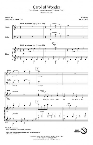 Carol of Wonder