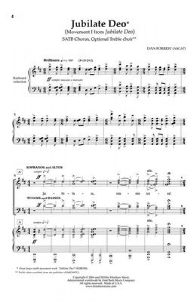 Jubilate Deo: Movement 1 from Jubilate Deo
