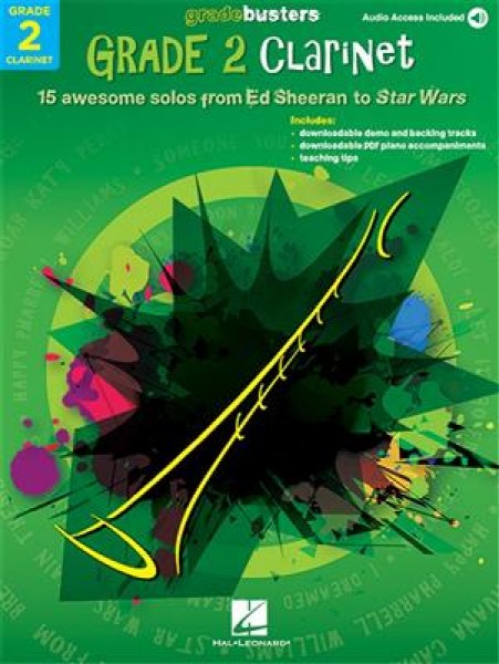 Gradebusters Grade 2 - Clarinet 15 awesome solos from Ed Sheeran to Star Wars