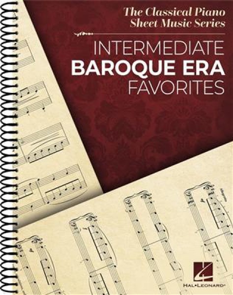 Intermediate Baroque Era Favorites The Classical Piano Sheet Music Series