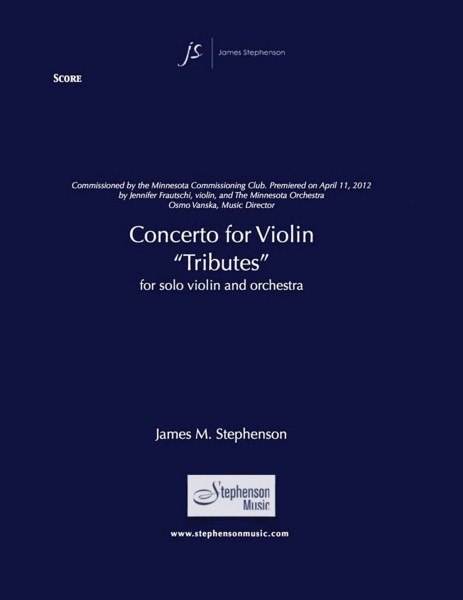 Concerto for Violin (Tributes) Violin and Orchestra - Piano Reduction