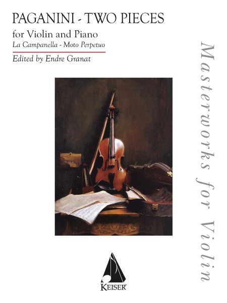 Two Pieces: La Campanella and Moto Perpetu Masterworks for Violin Series for Violin and Piano