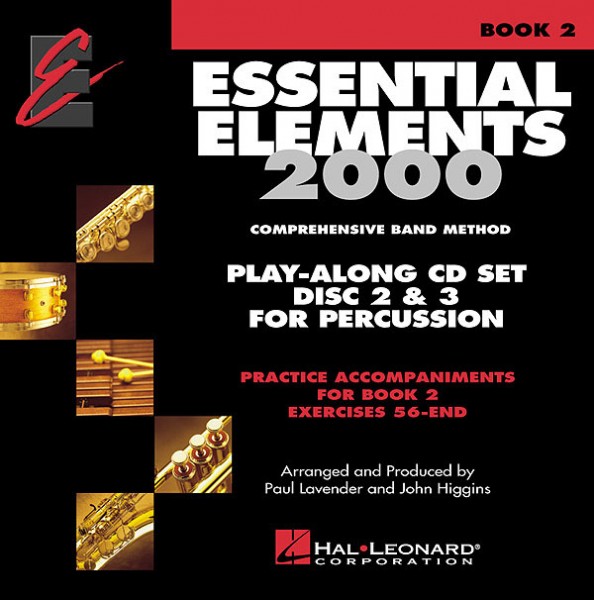 Essential Elements for Band - Book 2 - CDs Perc. Play along Trax disc 2 & 3 for Percussion