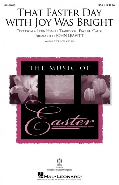 That Easter Day with Joy Was Bright