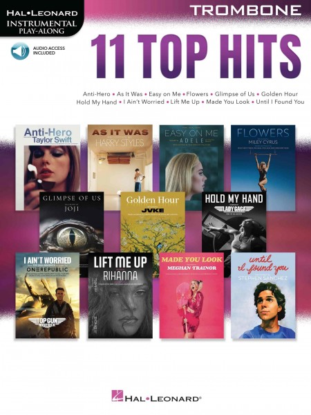 11 Top Hits for Trombone Instrumental Play-Along