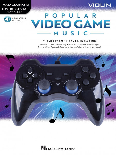 Popular Video Game Music Violin Play-Along Book with Online Audio