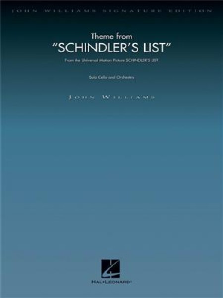 Theme from Schindler's List (Cello and Orchestra) Deluxe Score