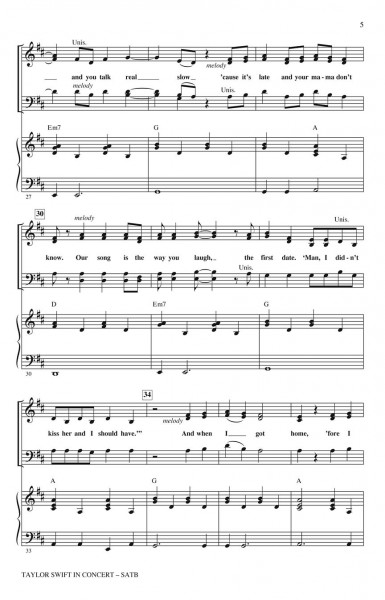 Taylor Swift in Concert Medley