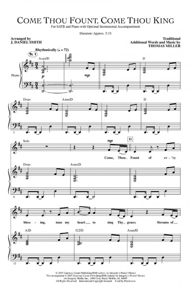 Come Thou Fount, Come Thou King