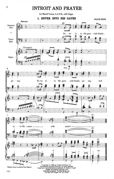 Introit and Prayer