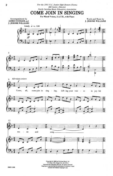 Come Join In Singing