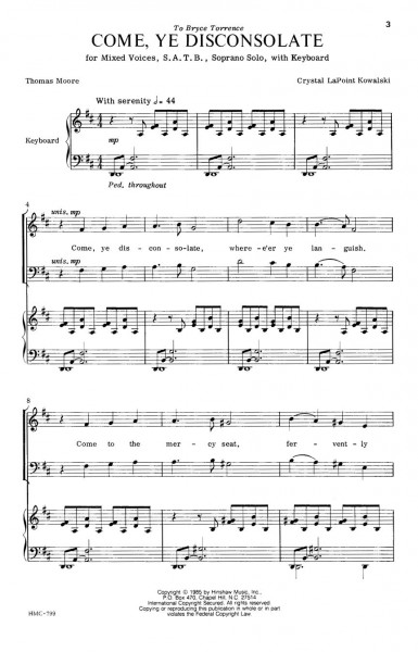 Come, Ye Disconsolate