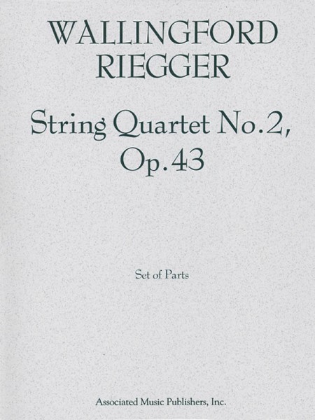String Quartet No. 2, Op. 43 Set of Parts