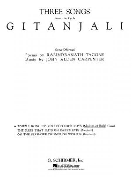 When I Bring to You Coloured Toys (from Gitanjali)