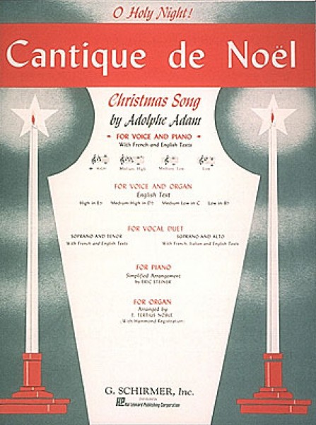 Cantique de Noel (O Holy Night) High Voice (E-Flat) and Piano