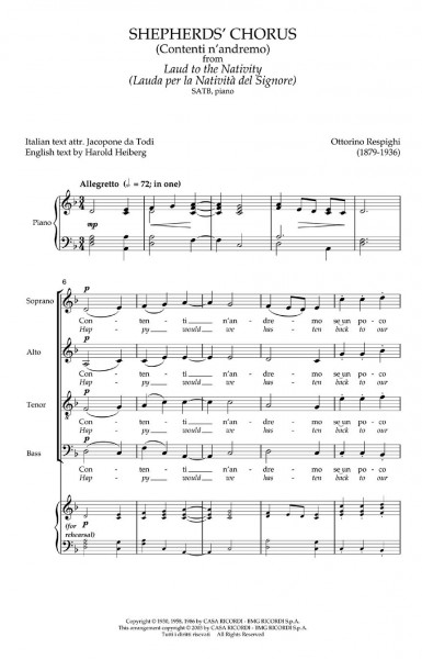 Shepherd's Chorus (Contenti n'andremo)