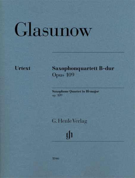 Saxophone Quartet B Flat Major Op. 109